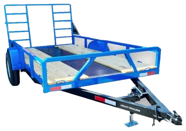 Remolque cama plana con piso central